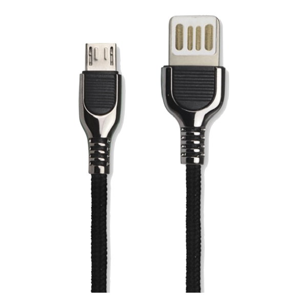 KINYO(Micro USB)雙面魚叉鋅合金數據線USB-B22(兩入裝)