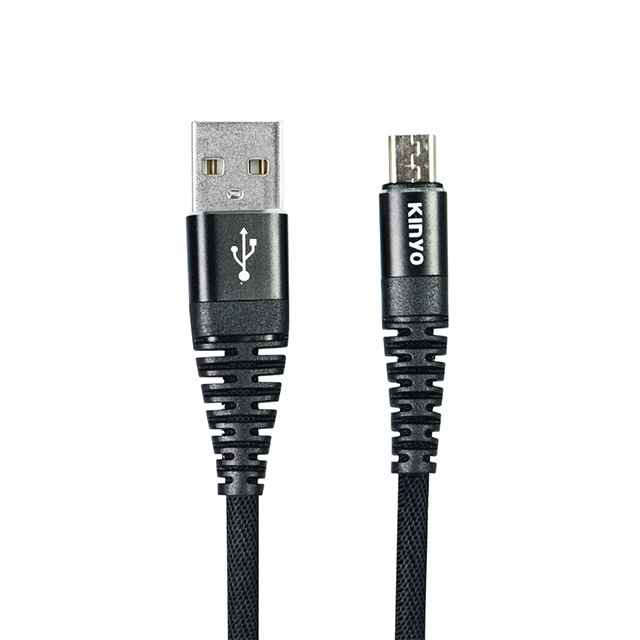 KINYO Micro USB 6A超快充數據線 USB-B901 (兩入裝)
