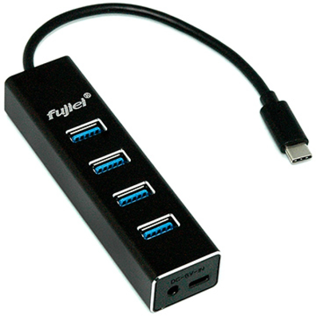 fujiei Type-C 轉 USB3.0 4埠HUB集線器(OTG)