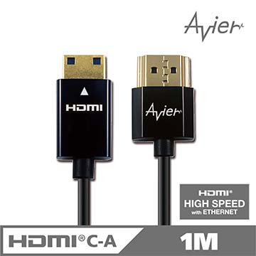 【Avier】HDMI A-mini傳輸線_1.4超薄極細版 (1M)