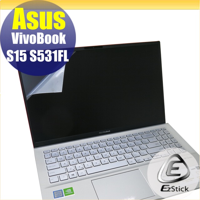 ASUS S531 S531FL 適用 靜電式筆電LCD液晶螢幕貼 15.6吋寬 螢幕貼