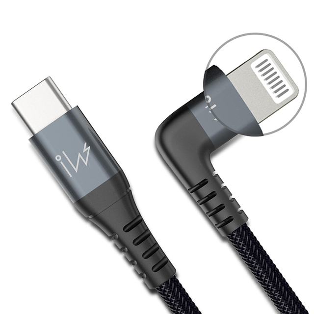 innowatt MFi 官方授權USB-C to Lightning C94 快速充電編織傳輸線PD 18W (黑色)