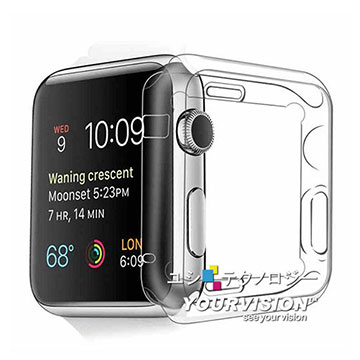 (2入)Apple Watch series 1,2,3 專用清透水感保護套 crystal case