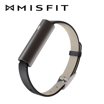 【Misfit】 RAY 時尚智能手環 精美皮革款(金屬黑)(公司貨)