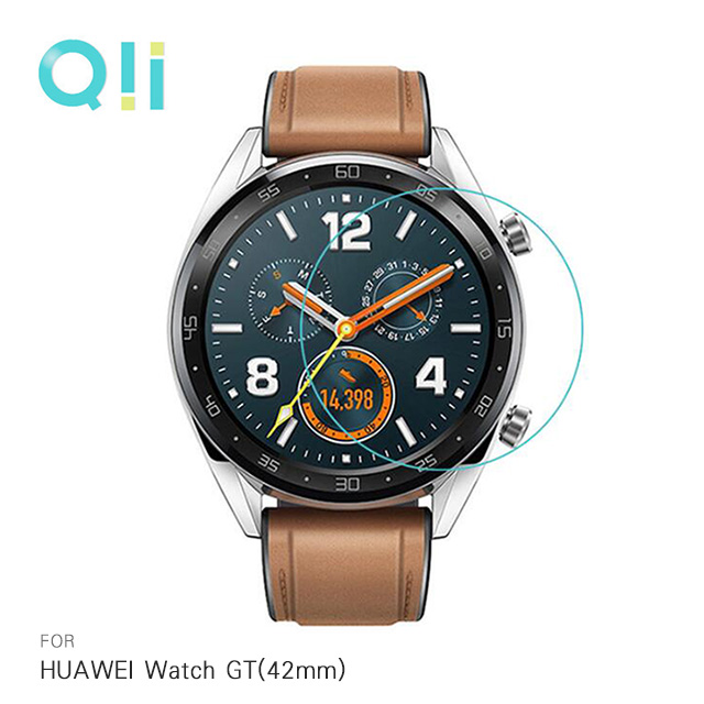 Qii HUAWEI Watch GT(42mm) 玻璃貼 (兩片裝)