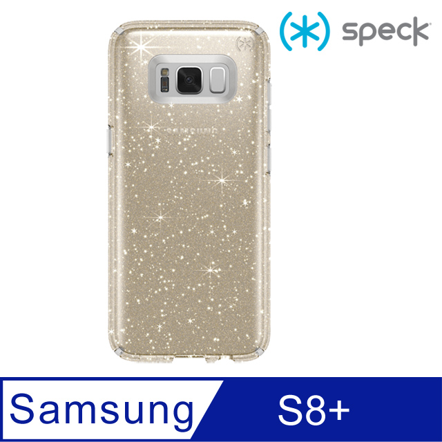 Speck Presidio CLEAR+GLITTER Samsung Galaxy S8+ 透明+金色奈米玻璃水晶防摔保護殼