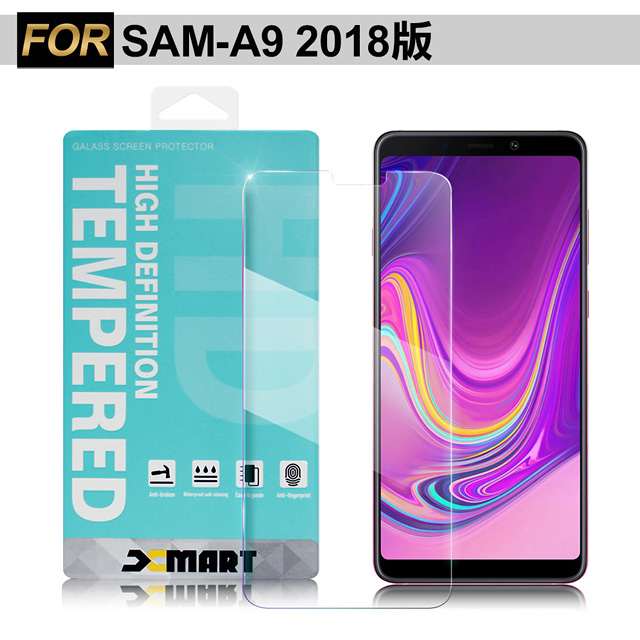 Xmart for 三星 Samsung Galaxy A9 2018 薄型 9H 玻璃保護貼-非滿版