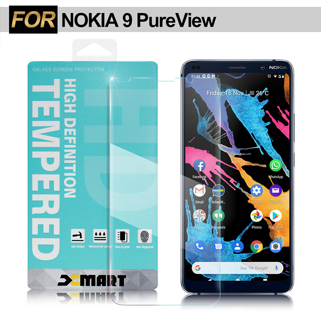 Xmart for NOKIA 9 PureView 薄型9H 玻璃保護貼-非滿版