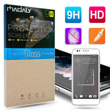 MADALY for HTC Desire 825 5.5吋 防油疏水抗指紋 9H 鋼化玻璃保護貼