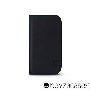 Beyzacases BZ05120 Natural Wallet iPhone 6 專用樸質雅緻皮夾護套 (洗鍊黑)