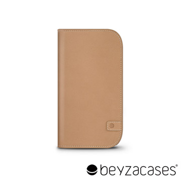Beyzacases BZ05144 Natural Wallet iPhone 6 專用樸質雅緻皮夾護套 (駱駝淺棕)