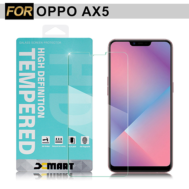 Xmart for OPPO AX5 薄型 9H 玻璃保護貼-非滿版