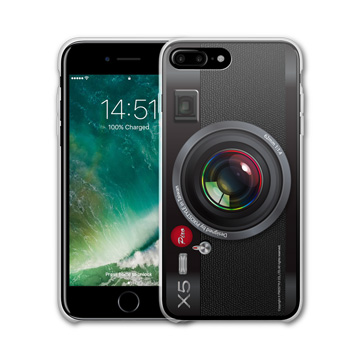 PIXOSTYLE iPhone 7 plus 原創設計保護殼-黑色相機