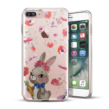 PIXOSTYLE iPhone 7 Plus / iPhone 6 Plus 原創設計保護殼-美艷兔