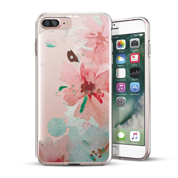 PIXOSTYLE iPhone 7 Plus / iPhone 6 Plus 原創設計保護殼-水彩花