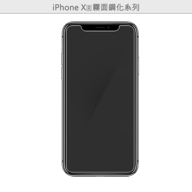 APPLE IPhone XR 手機專用 霧面鋼化玻璃膜 靜電吸附