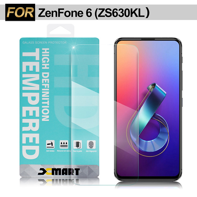 Xmart for ASUS ZenFone 6 ZS630KL 薄型 9H 玻璃保護貼