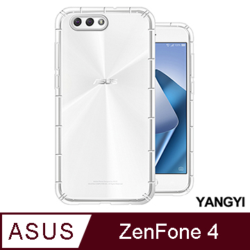 【YANGYI揚邑】ASUS ZenFone 4 ZE554KL 5.5吋 氣囊式防撞耐磨不黏機清透空壓殼