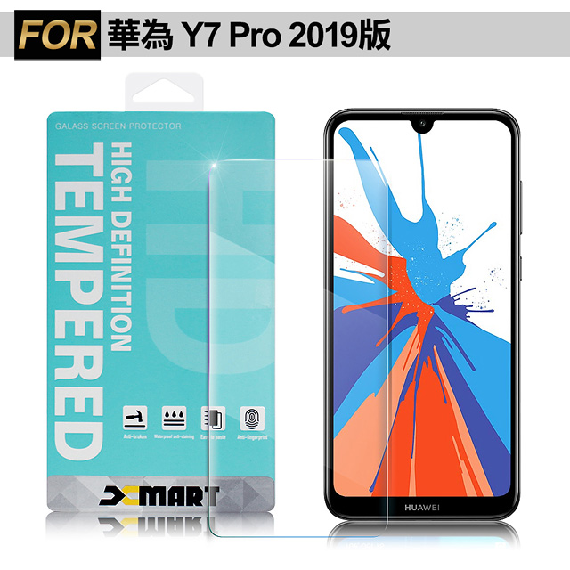 Xmart for 華為 HUAWEI Y7 Pro 2019 薄型 9H 玻璃保護貼-非滿版