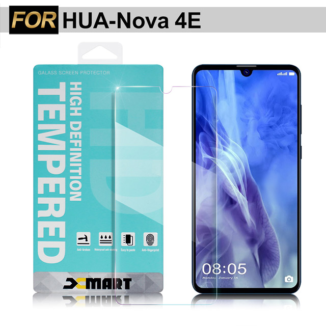 Xmart for 華為 HUAWEI Nova 4E 薄型 9H 玻璃保護貼-非滿版