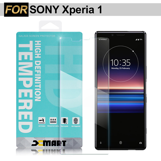 Xmart for Sony Xperia 1 薄型 9H 玻璃保護貼-非滿版