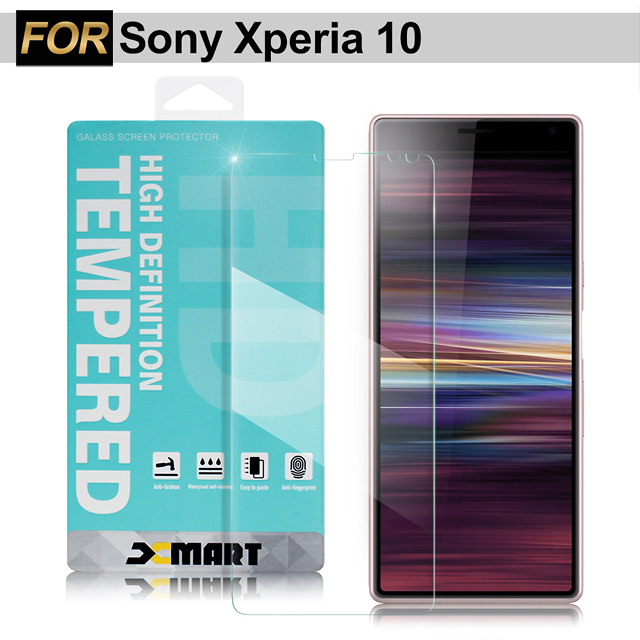 Xmart for Sony Xperia 10 薄型 9H 玻璃保護貼-非滿版