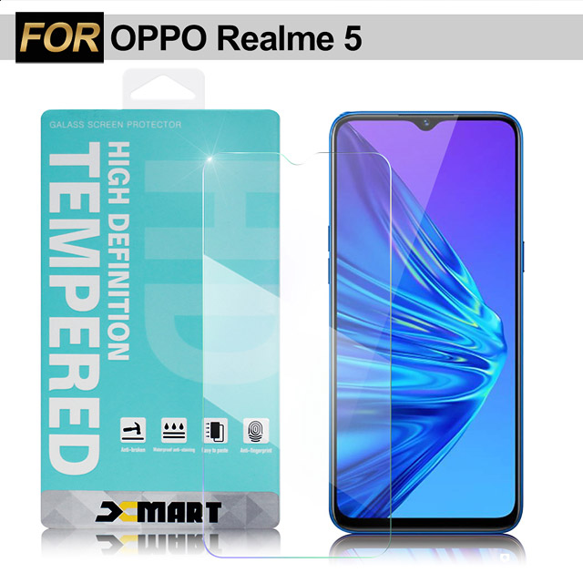 Xmart for Realme 5 薄型9H玻璃保護貼-非滿版