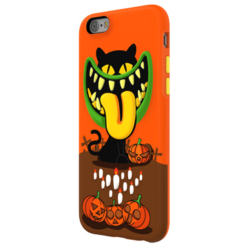 SwitchEasy MONSTERS iPhone 6/6S 笑臉怪獸保護殼-橘皮幽靈貓