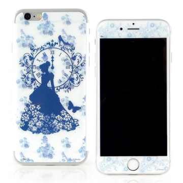 【Disney 】iPhone 6 強化玻璃彩繪保護貼-公主