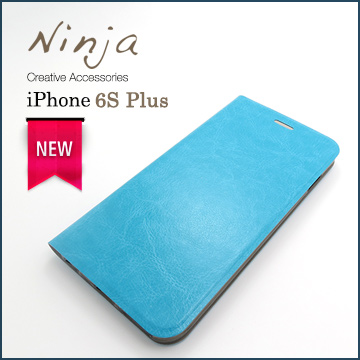 【東京御用Ninja】Apple iPhone 6s Plus（5.5吋）經典瘋馬紋保護皮套（藍色）