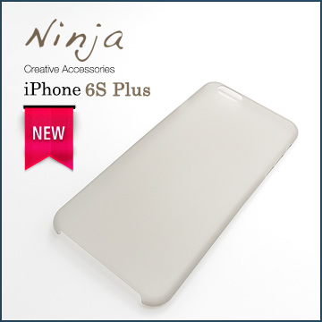 【東京御用Ninja】iPhone 6s Plus (5.5吋) 超薄質感磨砂保護殼（霧透灰）