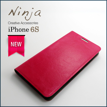 【東京御用Ninja】Apple iPhone 6S（4.7吋）經典瘋馬紋保護皮套（桃紅色）
