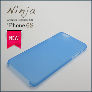 【東京御用Ninja】iPhone 6s (4.7吋) 超薄質感磨砂保護殼（霧透藍）
