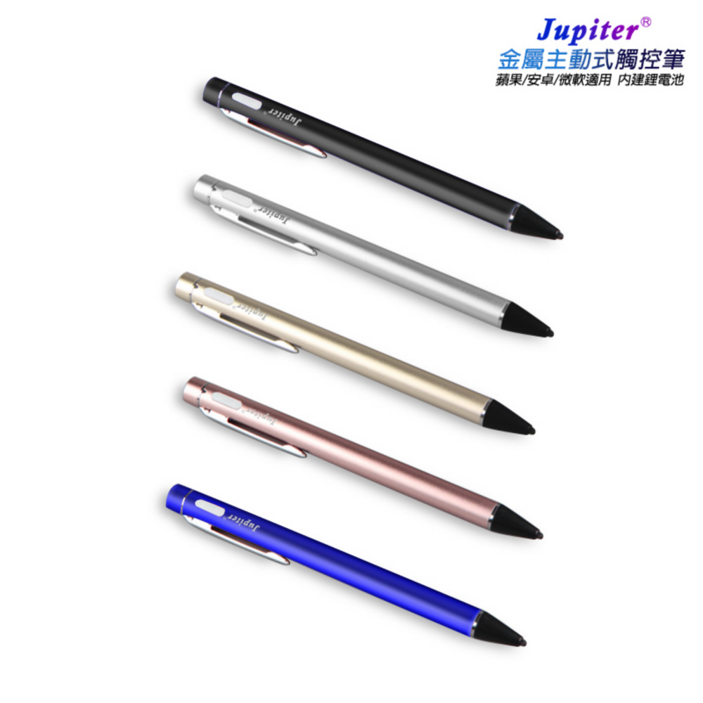 【TP-D23】Jupiter金屬細字主動式電容式觸控筆(附USB充電線)