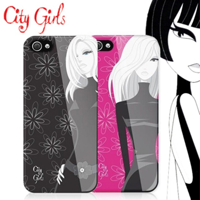 西班牙進口 歐美授權品牌 City Girls iPhone SE/5/5S 主題時尚保護殼