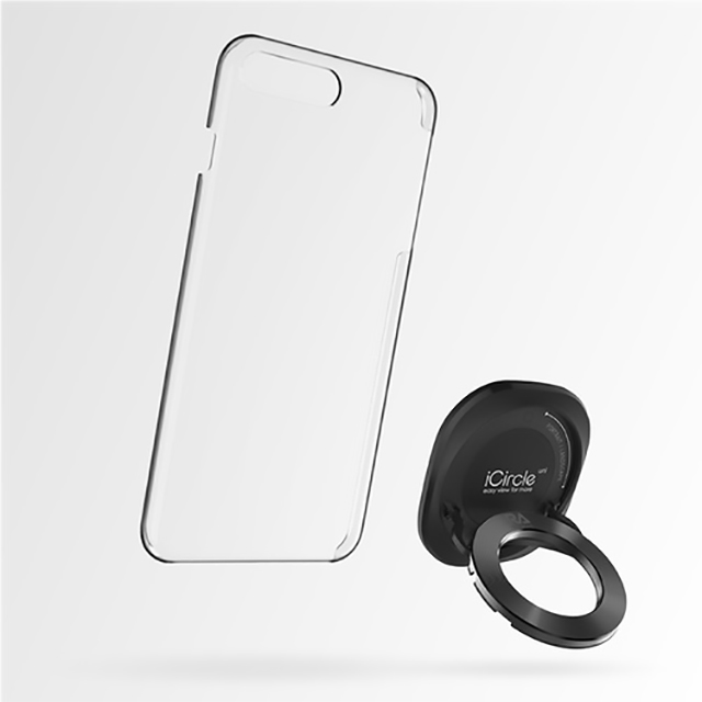 iCircle Uni iPhone 7 plus 多功能支架保護殼 - 黑色黑環
