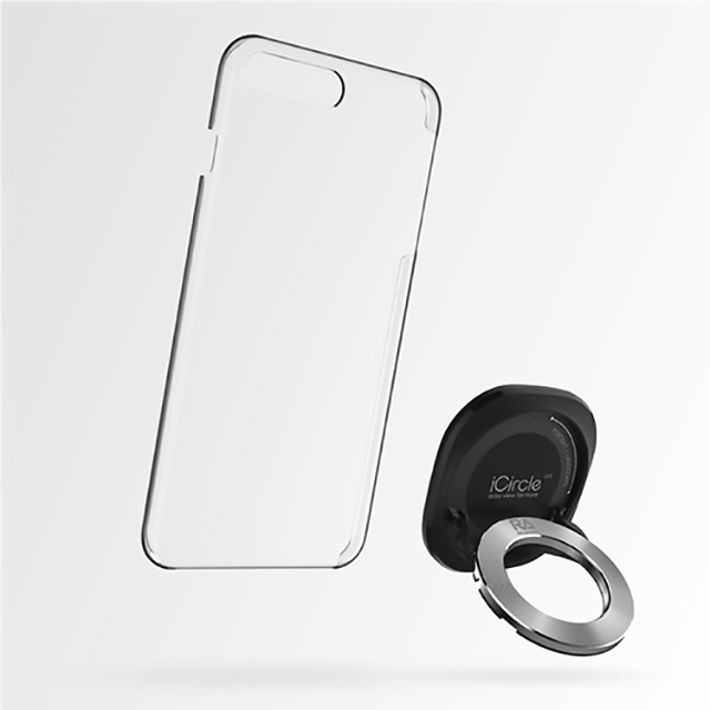 iCircle Uni iPhone 7 plus 多功能支架保護殼 - 黑色銀環