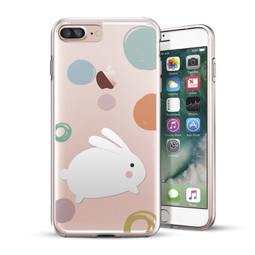 PIXOSTYLE iPhone 7 Plus / iPhone 6 Plus 原創設計保護殼-小白兔