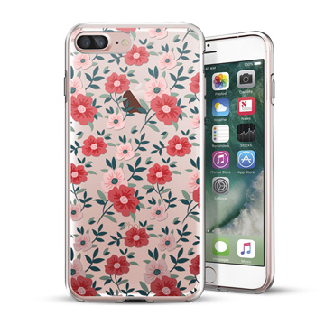 PIXOSTYLE iPhone 7 Plus / iPhone 6 Plus 原創設計保護殼-粉紅花