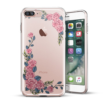 PIXOSTYLE iPhone 7 Plus / iPhone 6 Plus 原創設計保護殼-玫瑰框