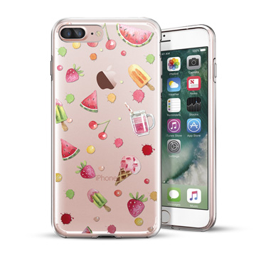 PIXOSTYLE iPhone 7 Plus / iPhone 6 Plus 原創設計保護殼-冰淇淋水果