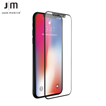 Just Mobile Xkin iPhone X 3D滿版強化玻璃保護貼(黑邊)