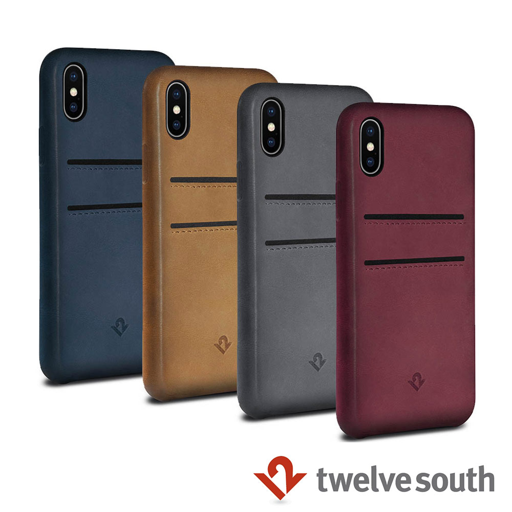 Twelve South Relaxed Leather iPhone X 卡夾皮革保護背蓋（四色）