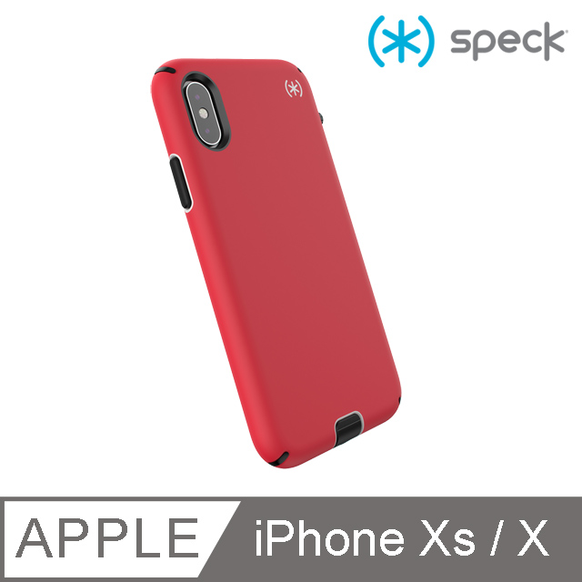 Speck Presidio Sport iPhone Xs/X 抗菌抑臭運動型防摔保護殼-紅色