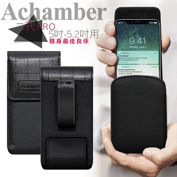 二代Pro Achamber for iPhone Xs/ iPhone X 簡約直立旋轉腰夾皮套