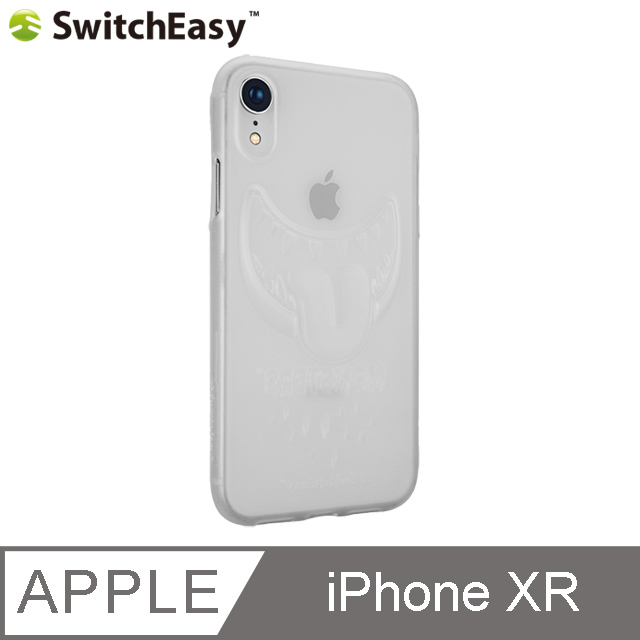 SwitchEasy Monsters iPhone XR 3D笑臉怪獸保護殼-透明幽靈