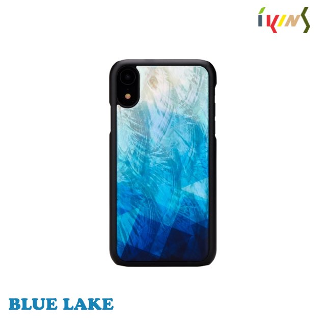 Man&Wood iPhone XR 天然貝殼 造型保護殼-湛藍湖泊 Blue Lake