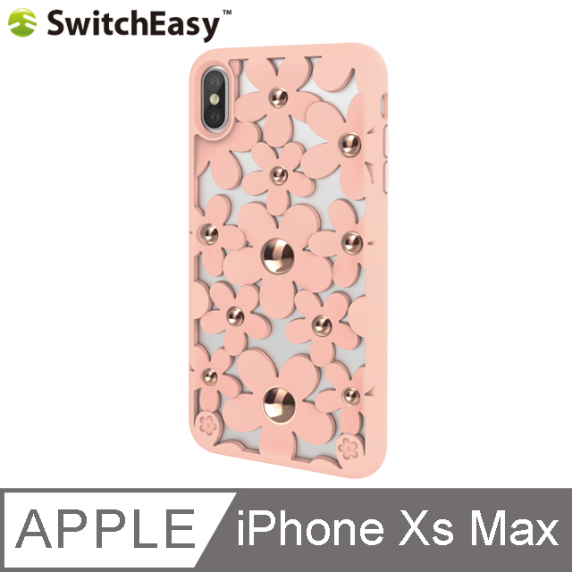 SwitchEasy Fleur iPhone Xs Max 3D花朵吸震防摔保護殼-粉色