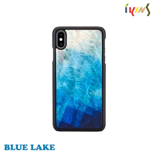 Man&Wood iPhone Xs Max 天然貝殼 造型保護殼-湛藍湖泊 Blue Lake