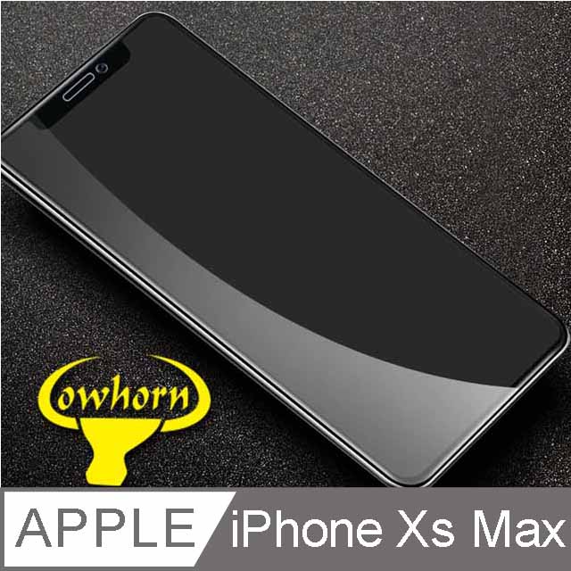 IPHONE XS MAX 6.5吋 2.5D曲面滿版 9H防爆鋼化玻璃保護貼 (黑色)